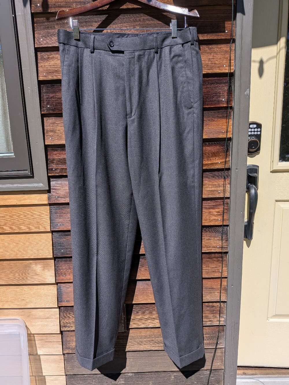 Easy traveler business Casual Trousers Classic Gray 34W 31L